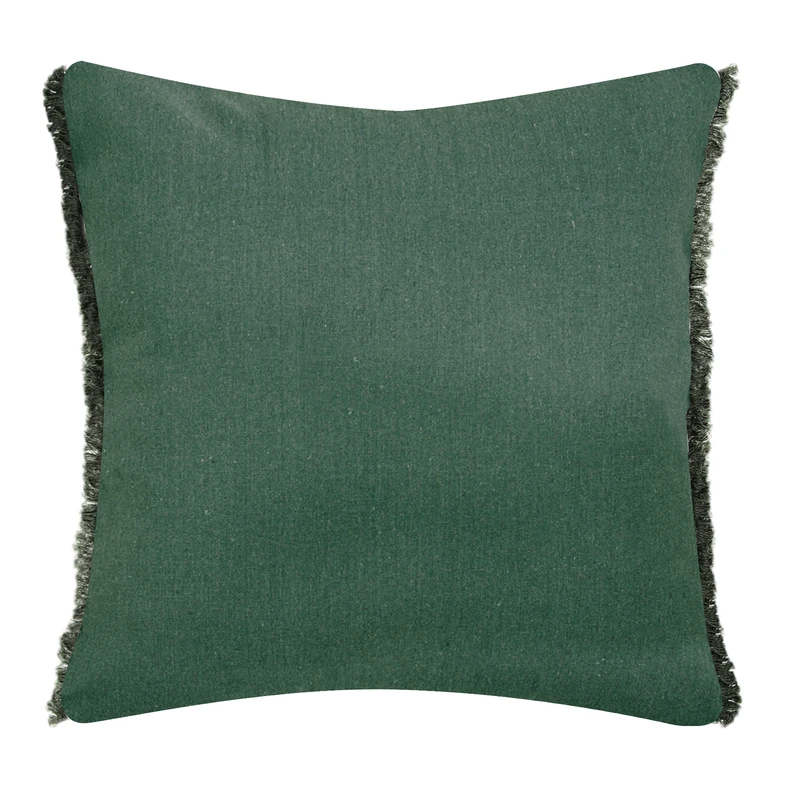 Ozdobná obliečka na vankúš so vzorom listov zelená SESIL 45x45 cm