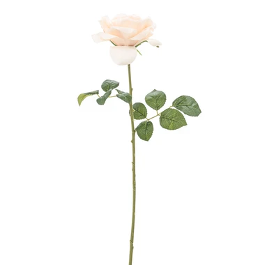 Umelý kvet RUŽA biela 53 cm