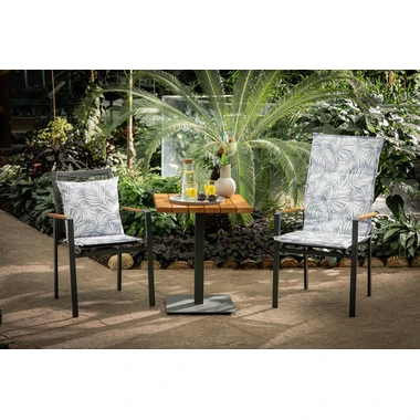 Vankúš na stoličku sivý SAMBA, 50x118 cm