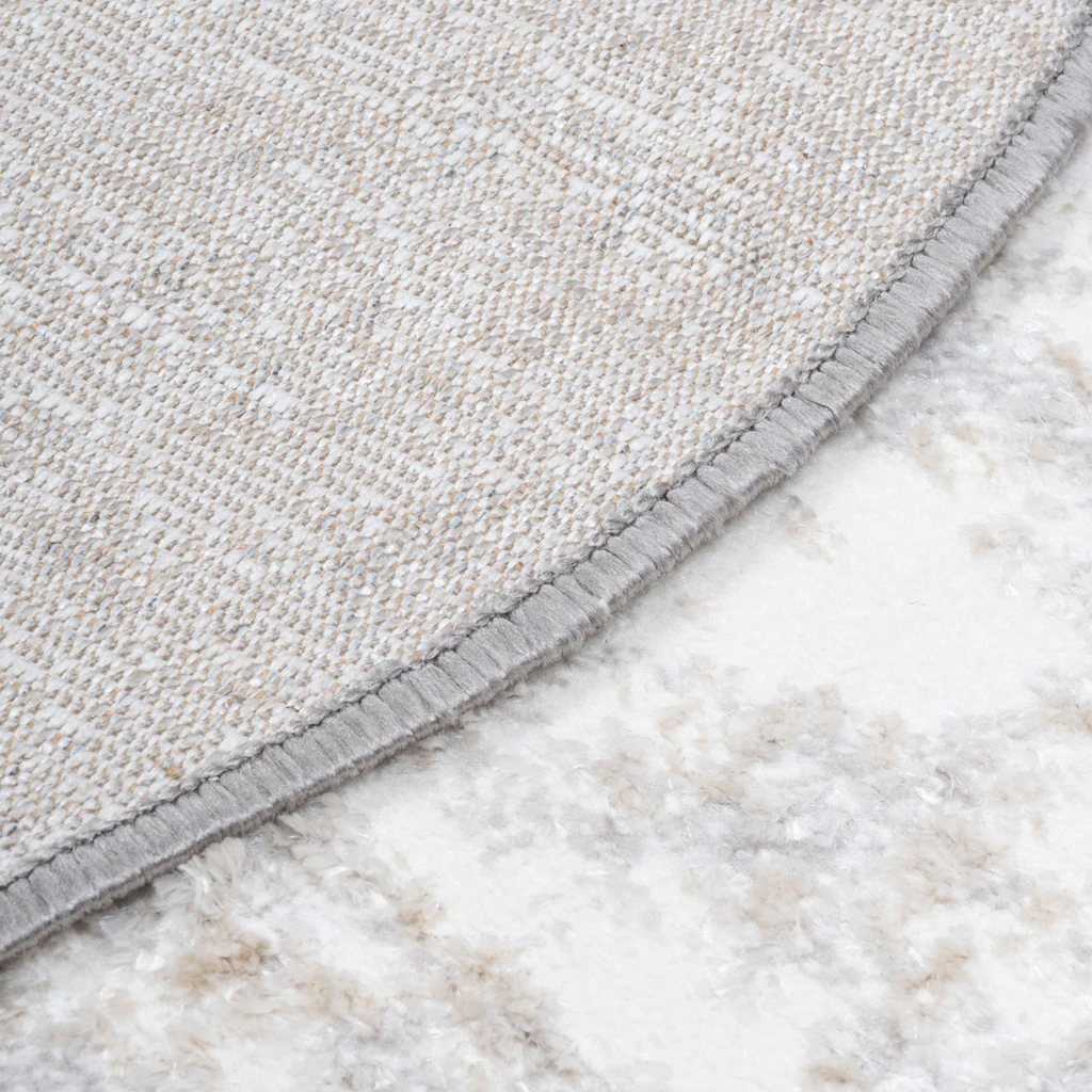 Retro sivý okrúhly koberec SALSA 100 cm