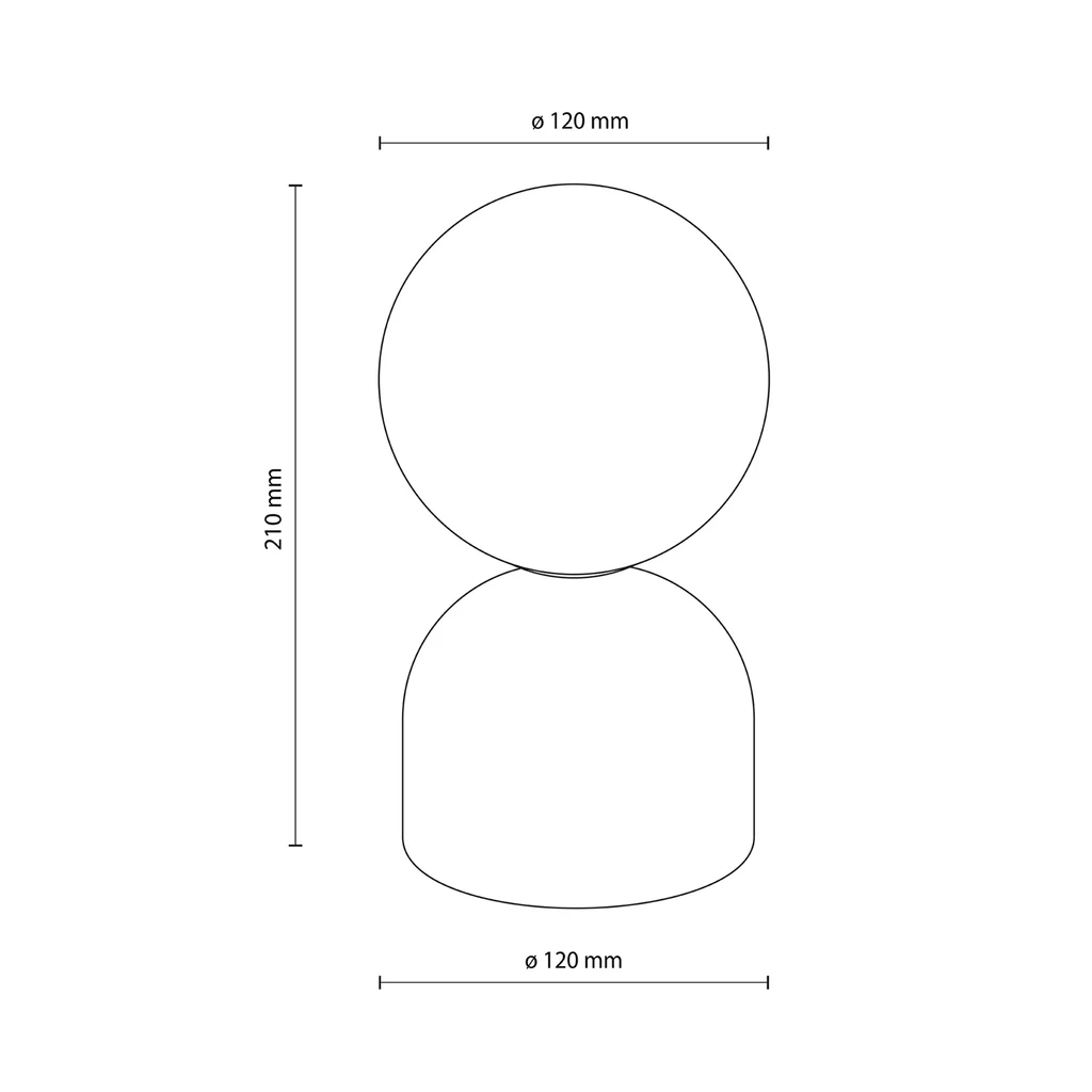 Stolná lampa s oranžovým podstavcom MIKI