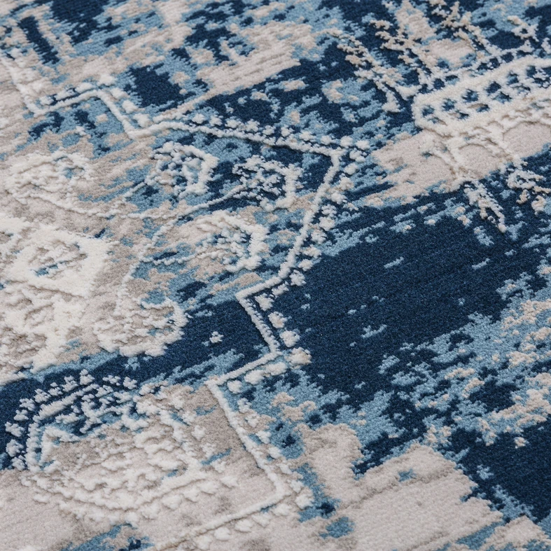 Koberec vintage modrý MONAKO 80x150 cm