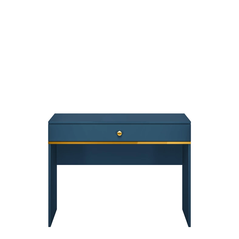 Toaletný stolík so zásuvkou tmavomodrý MARINE