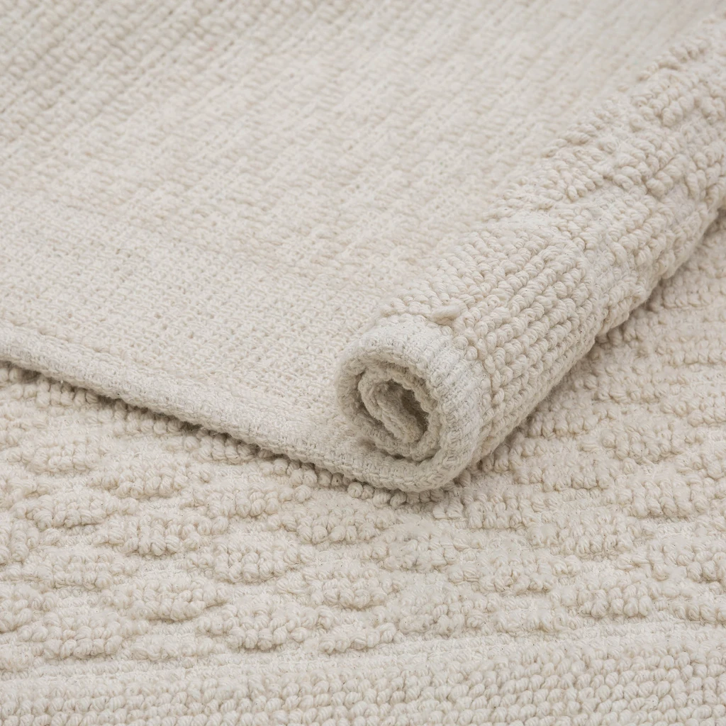 Krémový koberec OSLO do spálne 50x80 cm