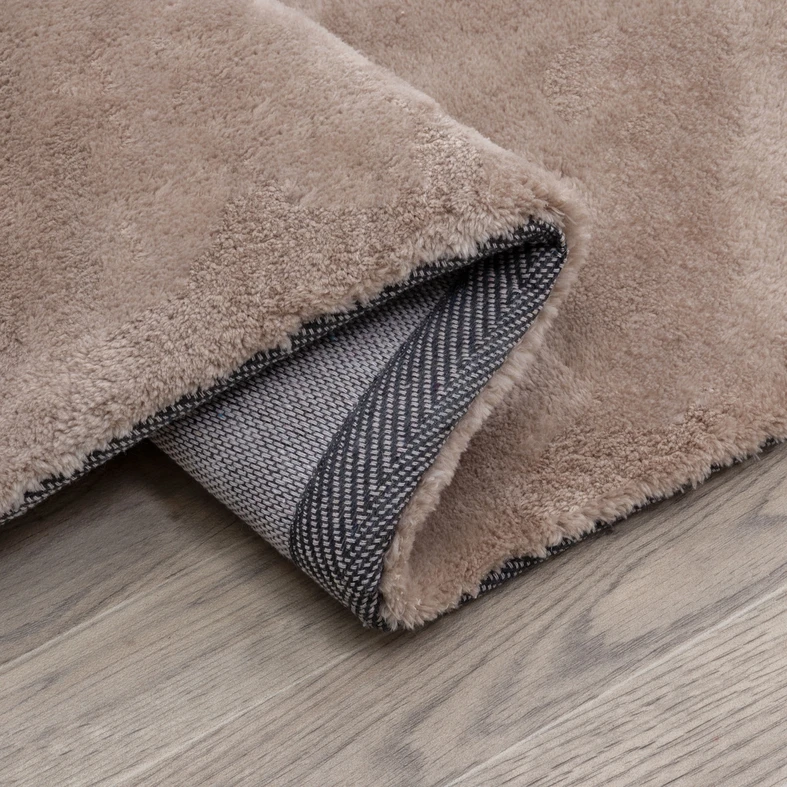 Koberec béžový kožušinka SITE 80 x 150 cm