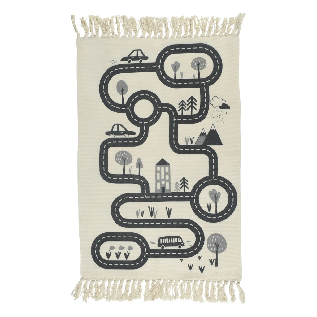 Koberec so strapcami do detskej izby 80x120 cm