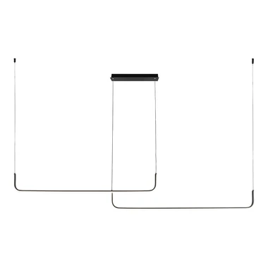 Závesné svietidlo LED RIKE čierne