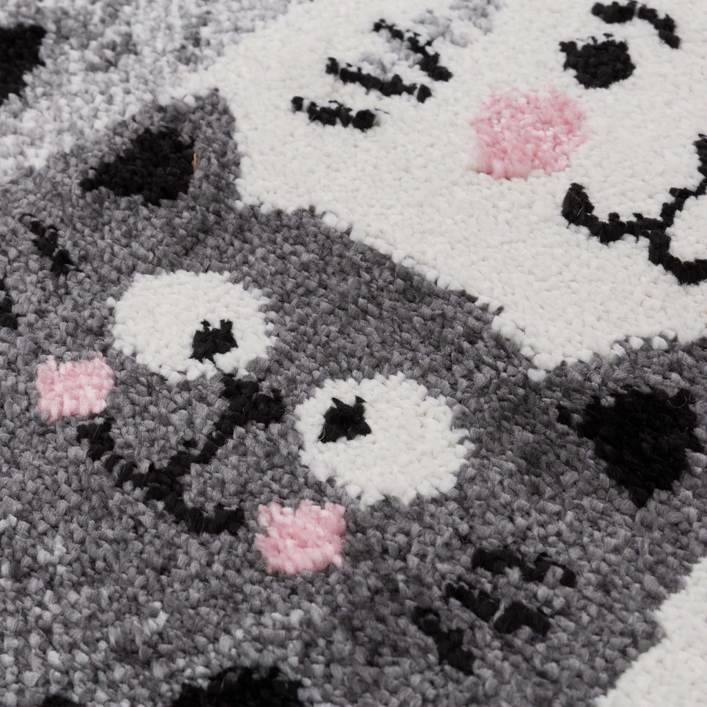 Sivý koberec, mačky HAPPY 120x170 cm