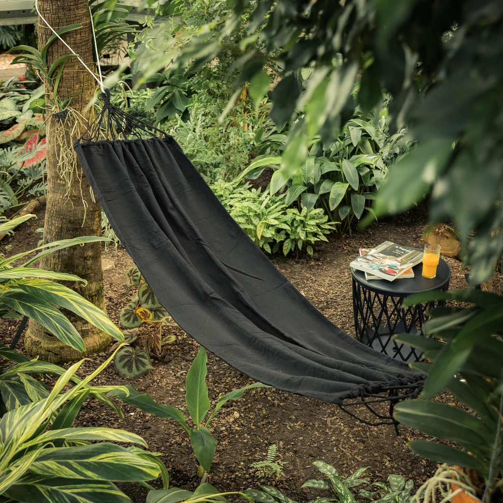 Hojdacia sieť do záhrady čierna COLADA 240x80 cm