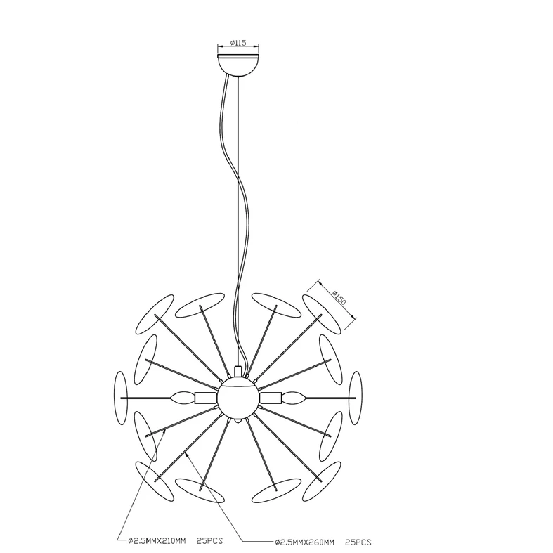 Závesné svietidlo DOTS 6