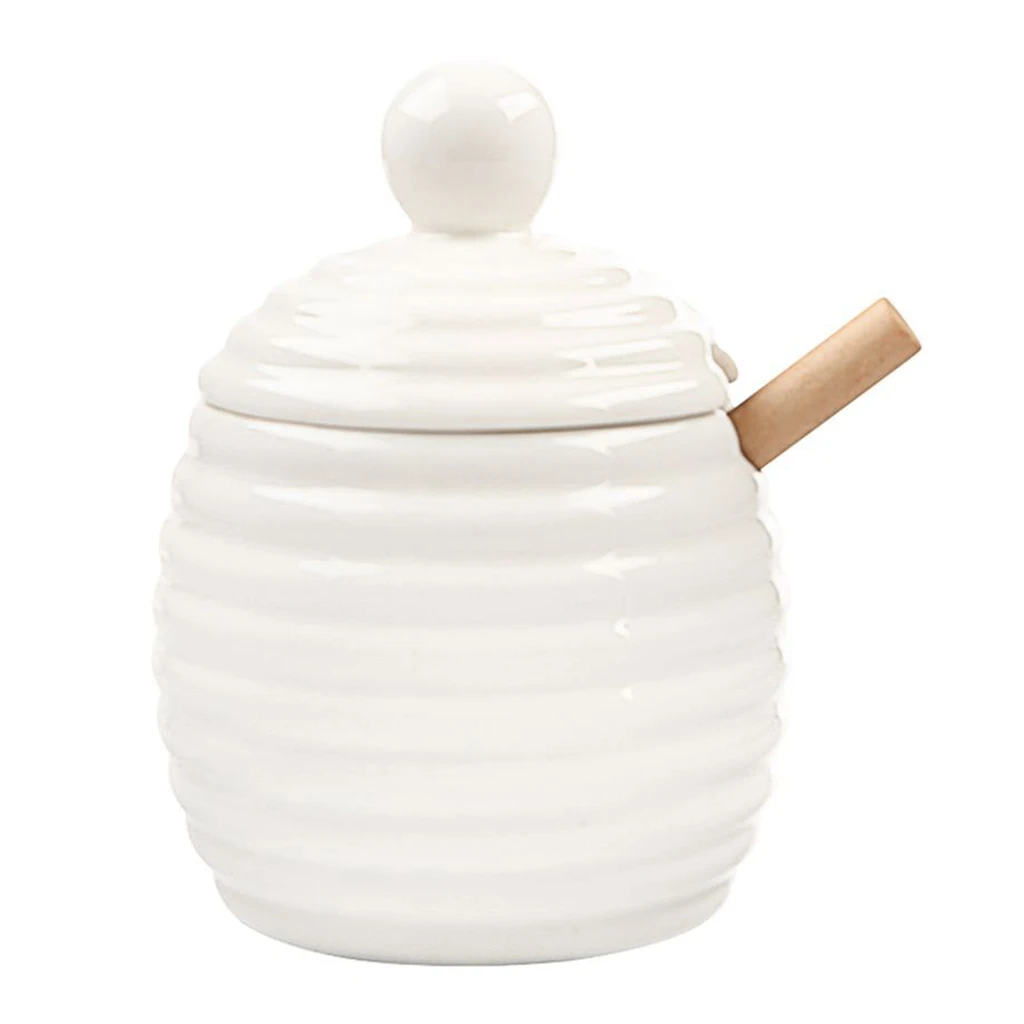 Pohár na med s pokrievkou a naberačkou 11,5 cm