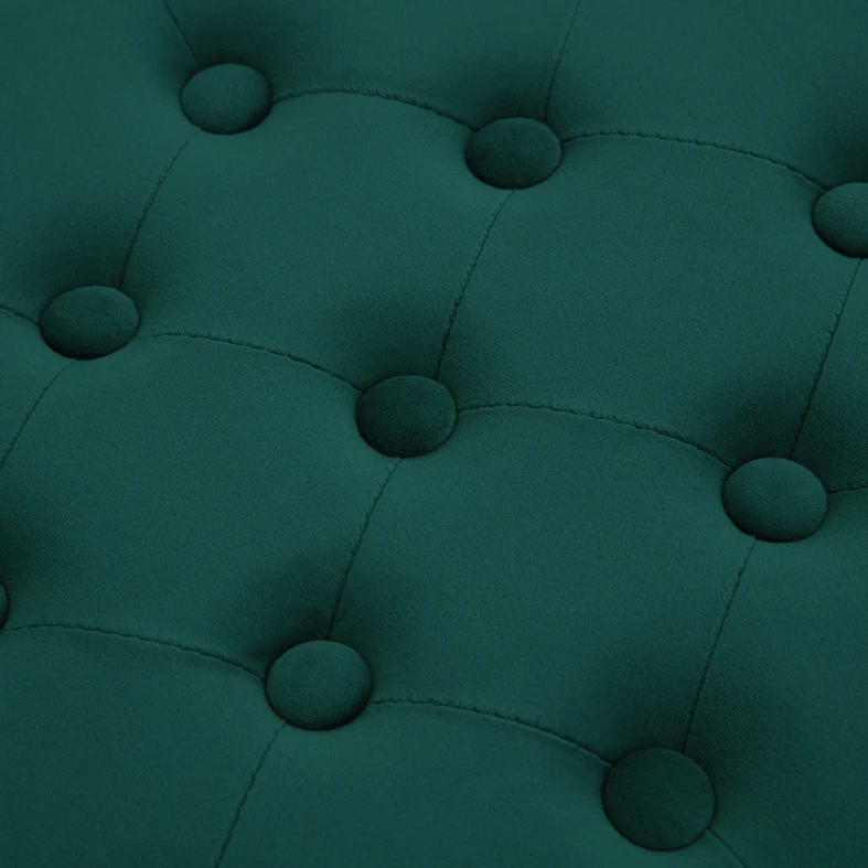 Puf kwadratowy składany zielony 38x38 cm