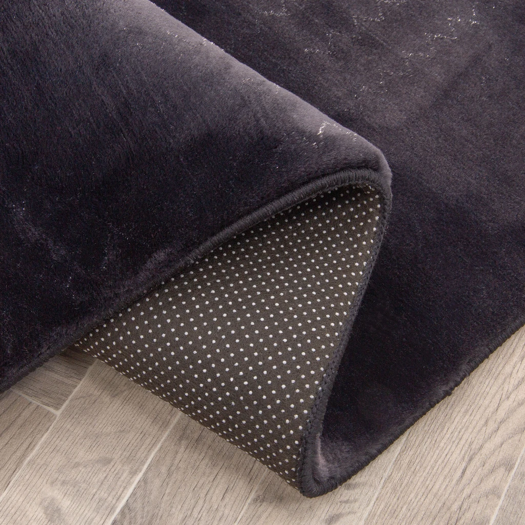 Glamour koberec do predsiene čierny SUPREME 80x150 cm