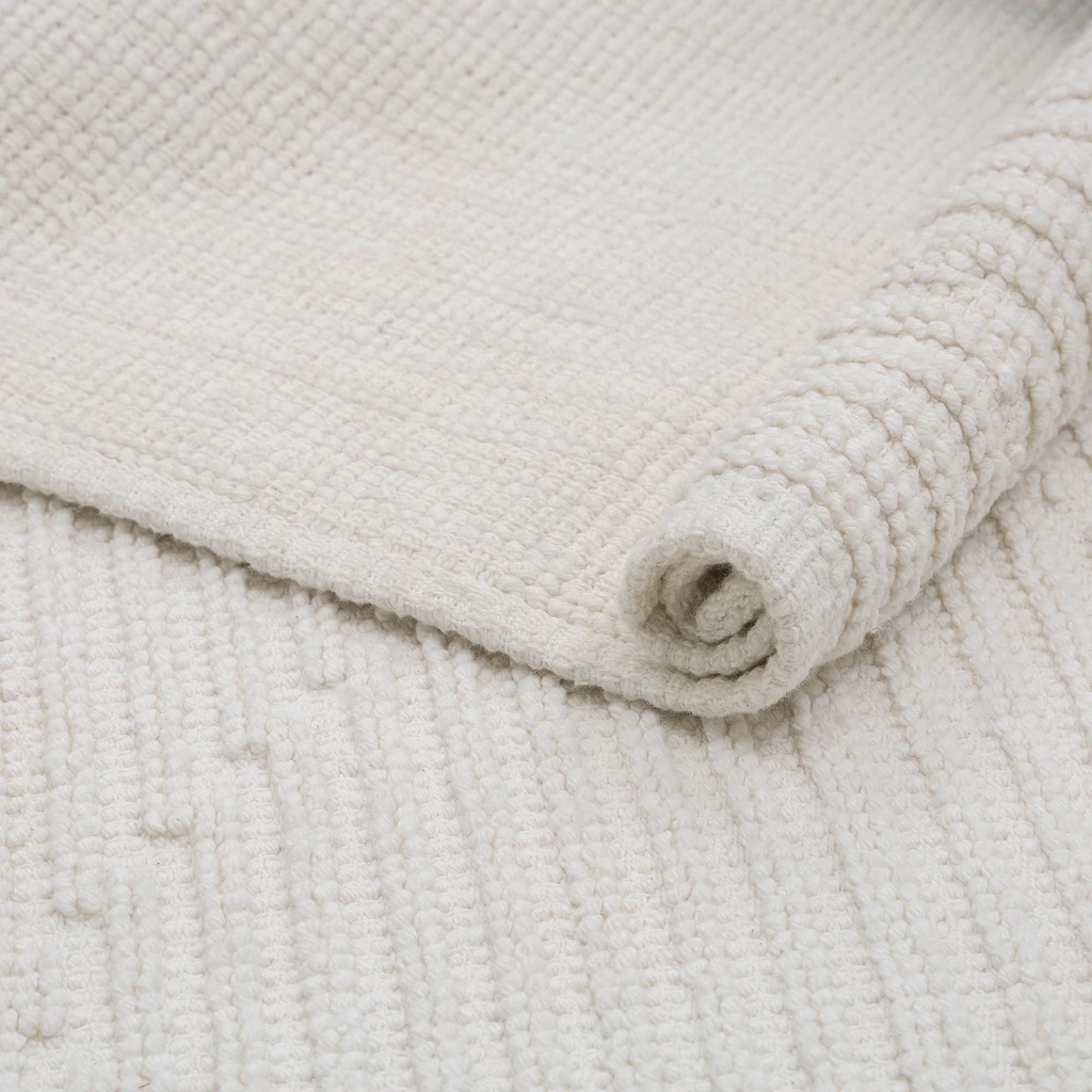 OSLO krémový geometrický koberec 50x80 cm