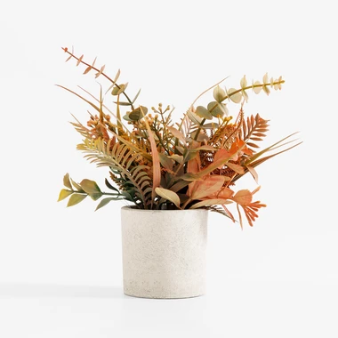 Kompozícia umelých kvetov v kvetináči 20 cm