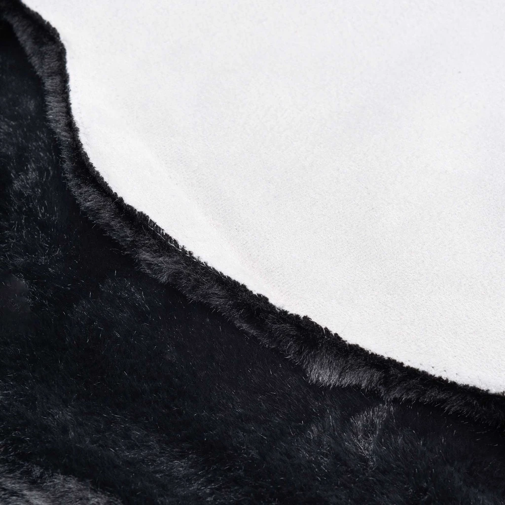 Koberec z umelej kožušiny RABBIT čierny, 60x90 cm