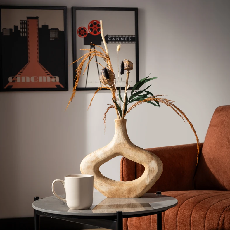 Wazon drewniany z dziurką 28 cm