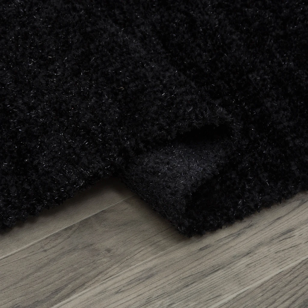 Čierny koberec LUND 50x80 cm