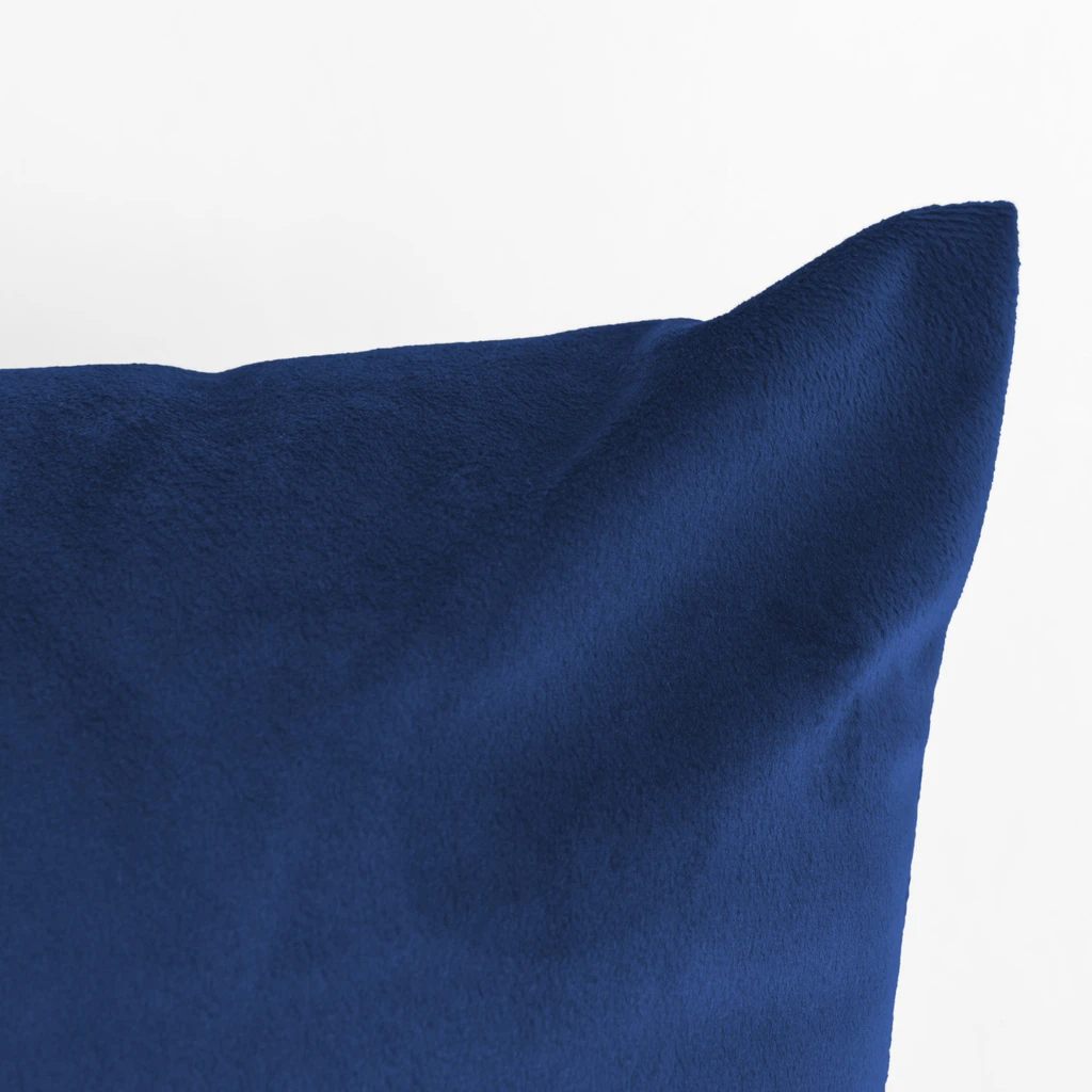 Dekoračný velúrový tmavomodrý vankúš VELVIO 45 x 45 cm
