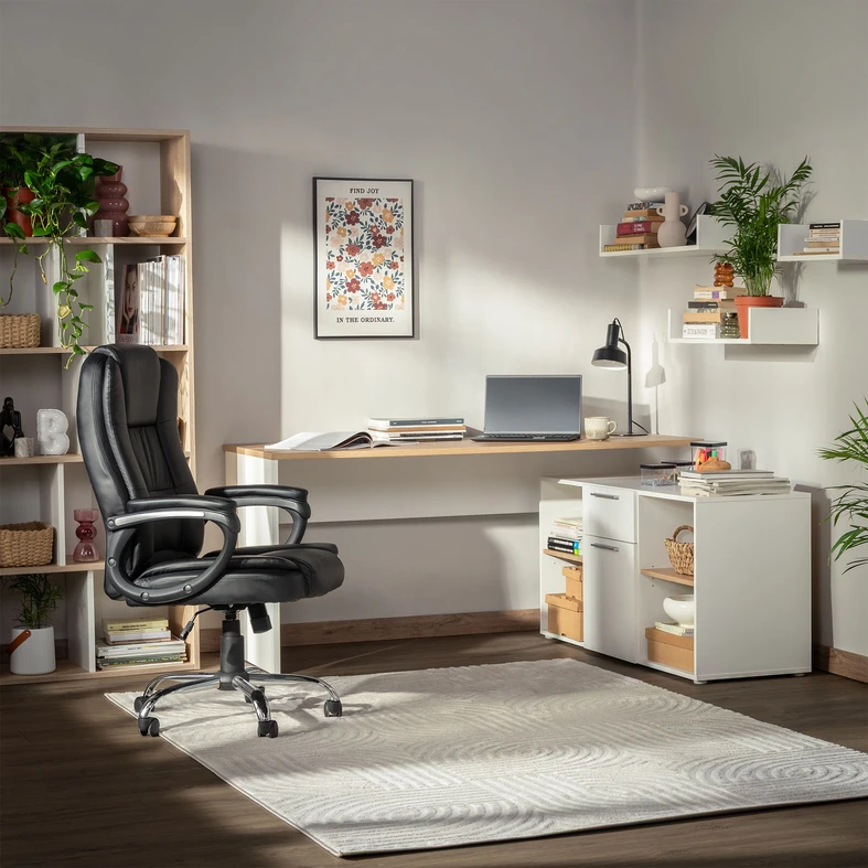 Sada 3 políc TRIO biela