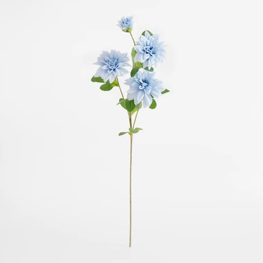 Umelý modrý kvet georgíny 70 cm