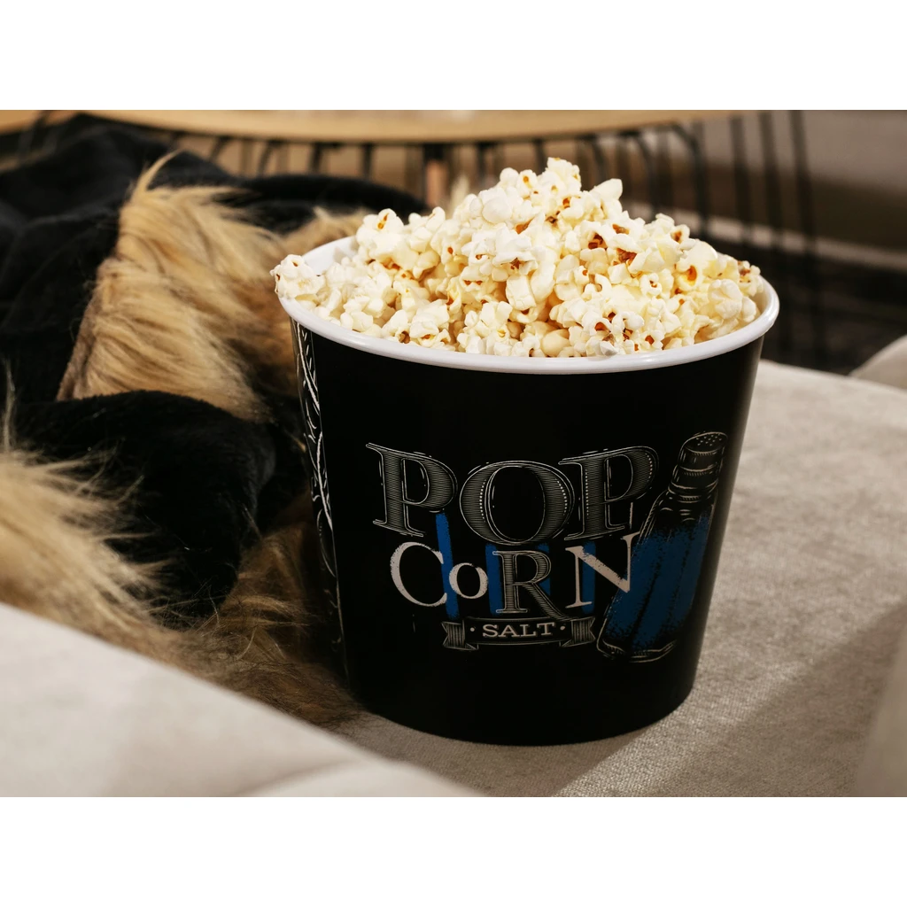 Nádoba na popcorn a snack čierna 2,2 l