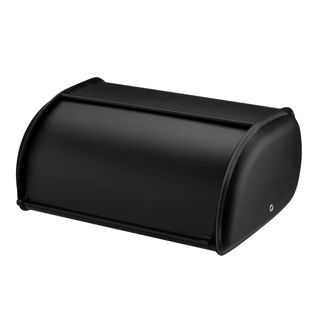 Moderný chlebník SATINO čierny 35,5x23x14,5 cm
