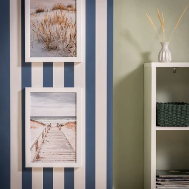 Maľba SEA VIEW II v bielom ráme 20x30 cm