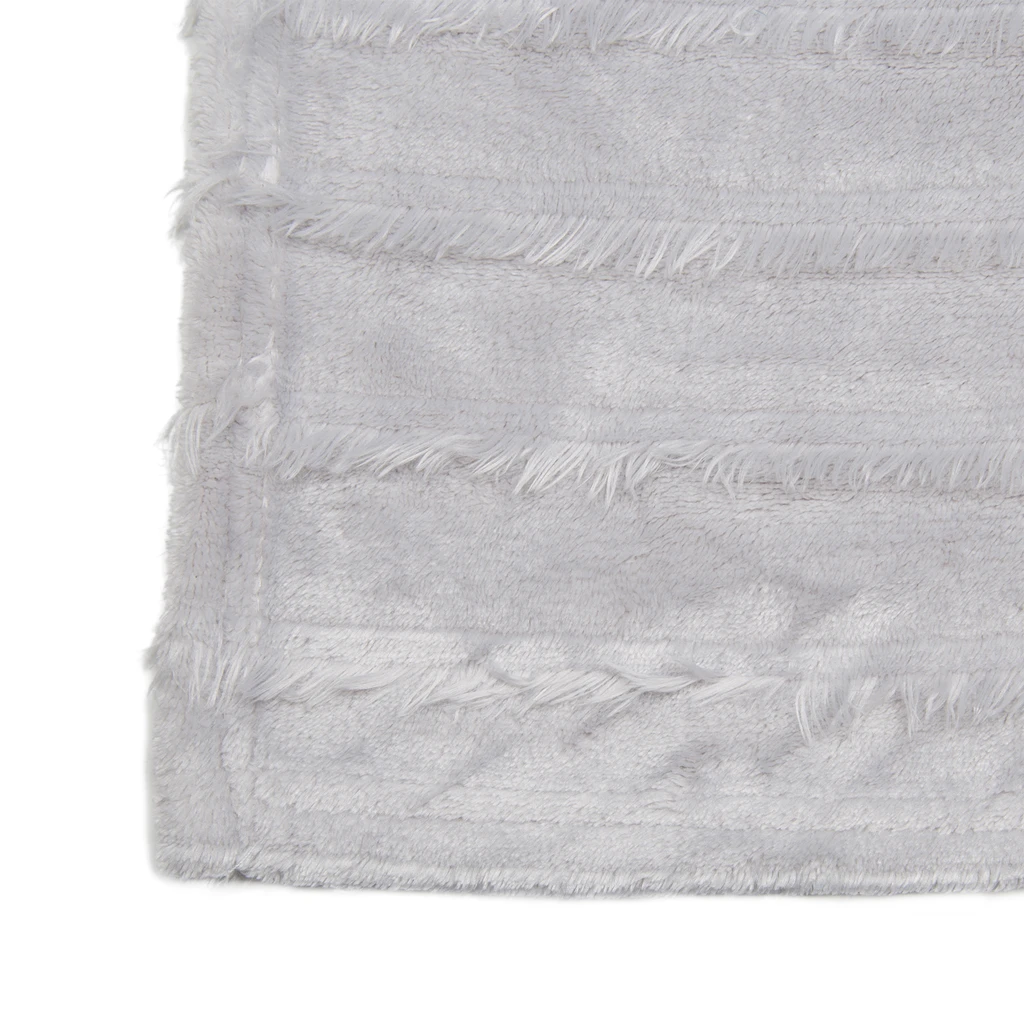 Deka so strapcami ASHA svetlosivá 130x160 cm