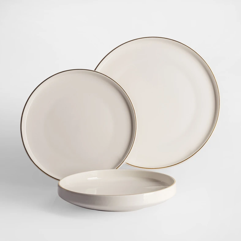 Jedálenská súprava v glamour štýle CARLA 18-dielna