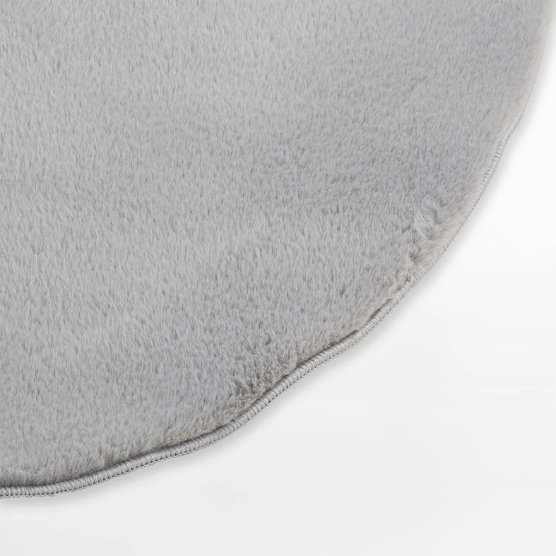 Okrúhly koberec RABBIT, strieborný, 120 cm