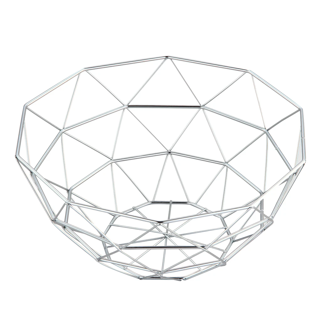 Dekoračný okrúhly kovový košík 31x17,5 cm