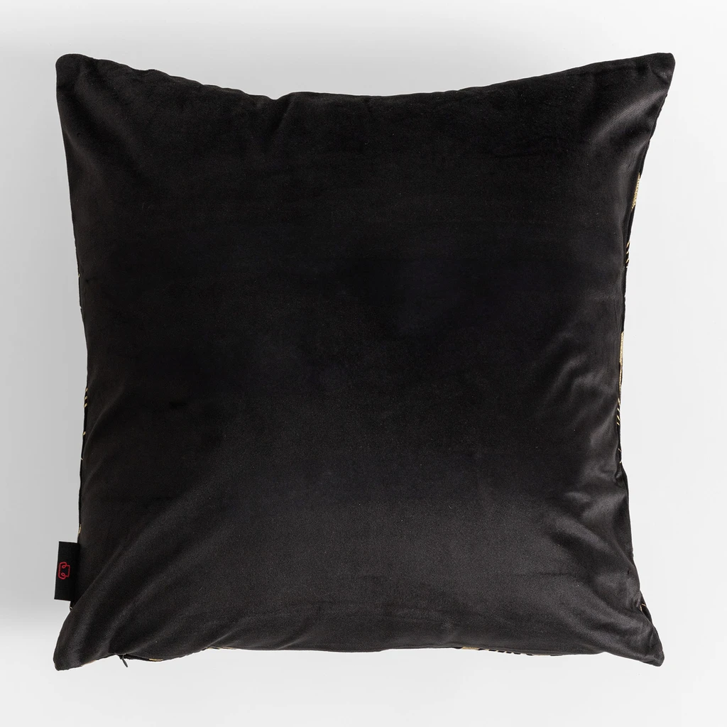 Czarna dekoracyjna poszewka w stylu art deco