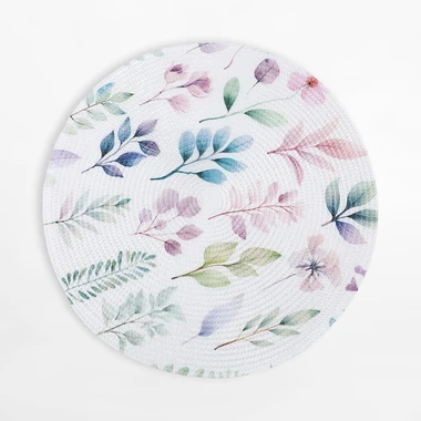 Okrúhlé stolové prestieranie kvetinové 38 cm