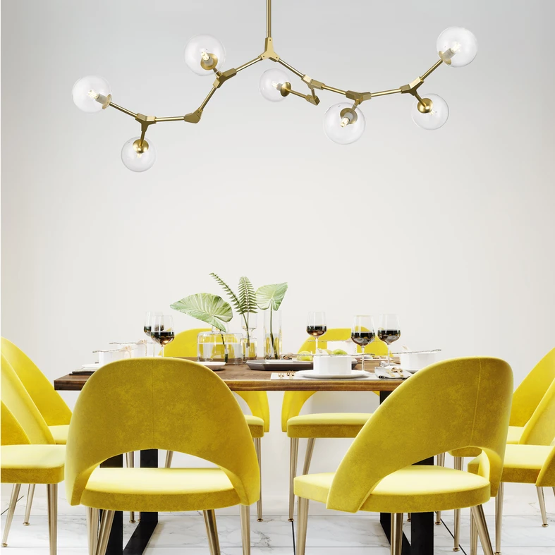 Závesné svietidlo DEIMOS zlaté gule