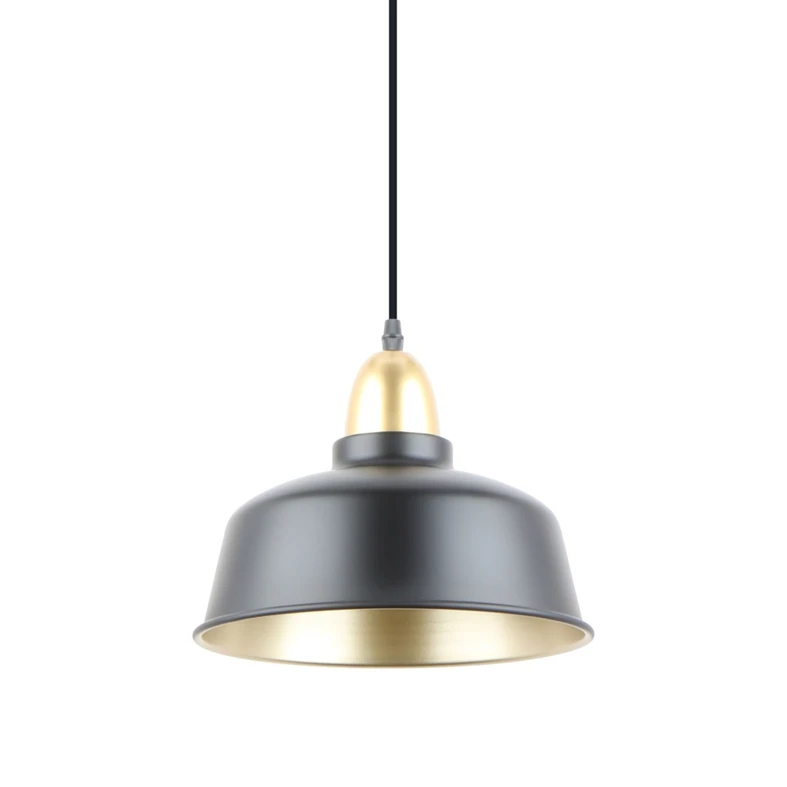 Závesná lampa čierno-zlatá MENSA