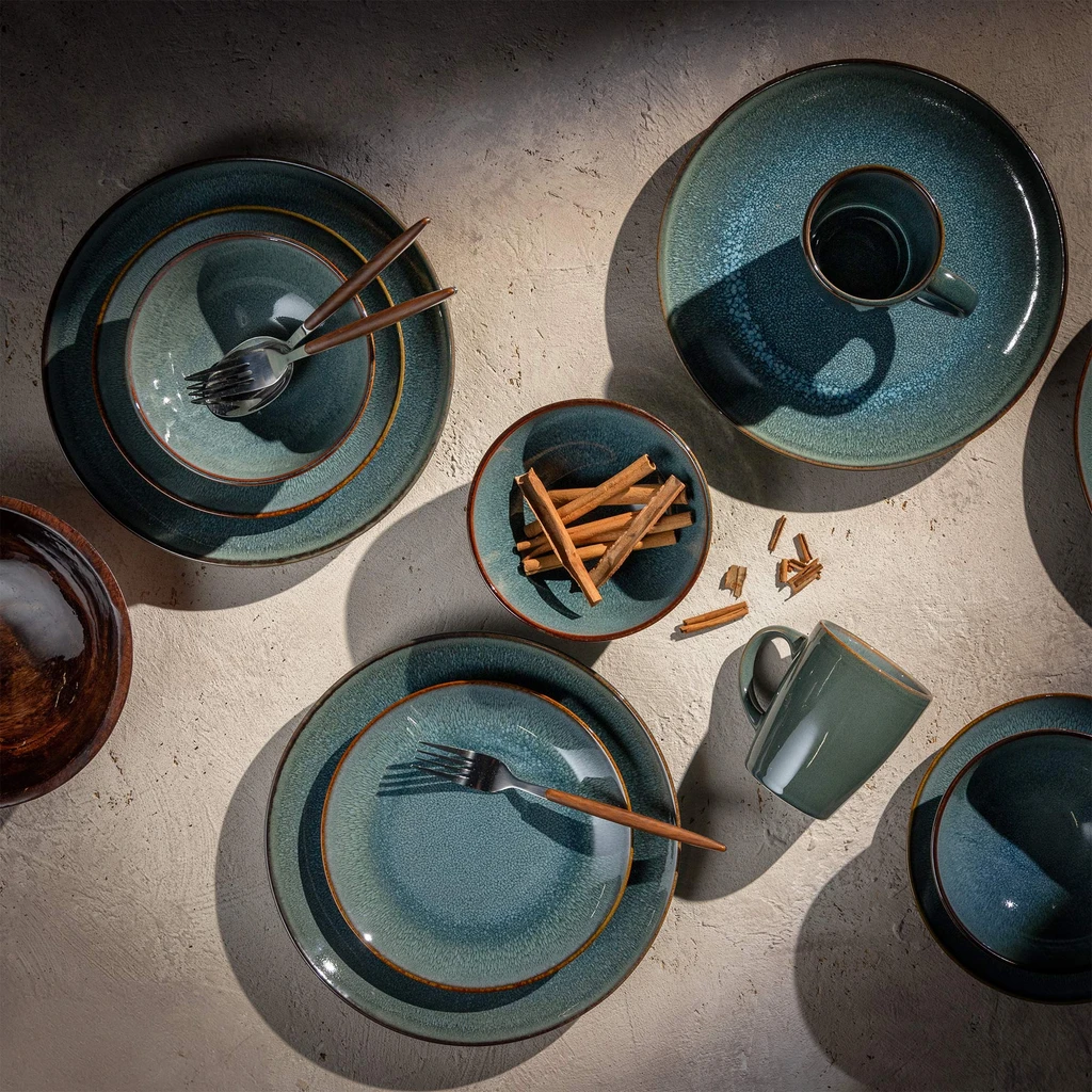 Jedálenská súprava MODAR BLUE, 16-dielna