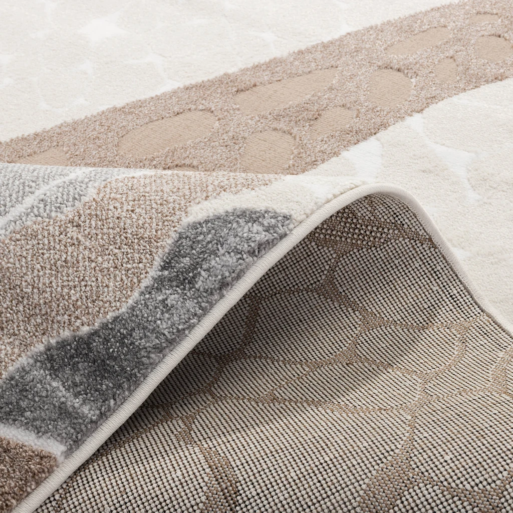 Krémový koberec so žirafou STEP 120x170 cm