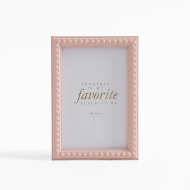 Rám na fotografie 10x15 cm ružový