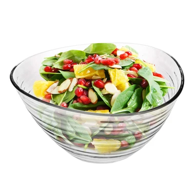 Trojuholníková šalátová misa PRÚŽKY 22 cm