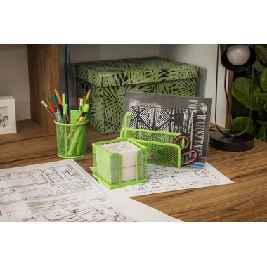 Sada kancelárskych doplnkov zelená, 4 ks.