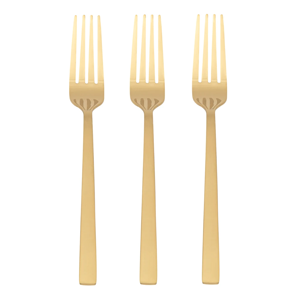 Vidlička zlatá PIANO GOLD, sada 3 ks.