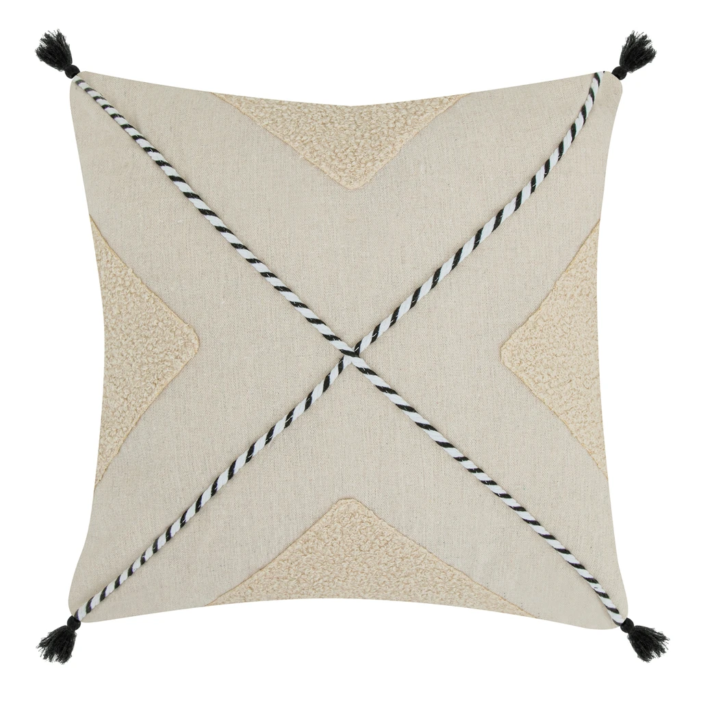 Ozdobná obliečka boho béžová NATURE 45 x 45 cm