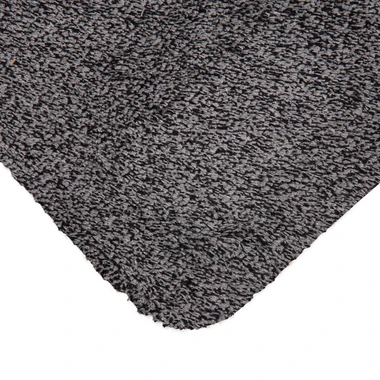 Šedá rohožka s podkladom z TPR 45x70 cm