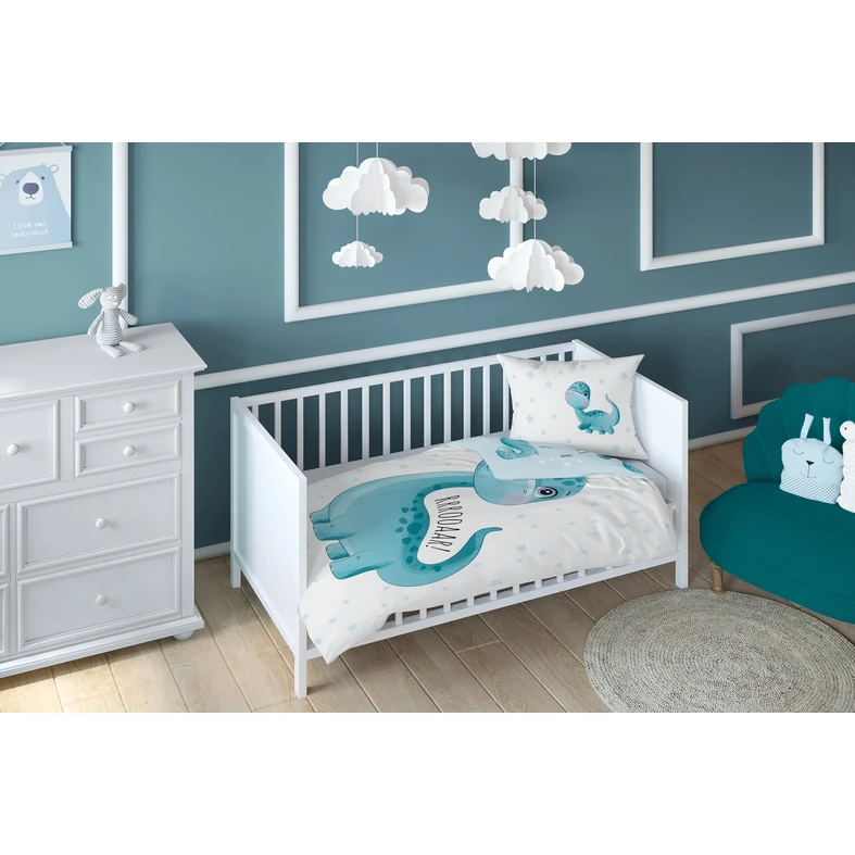 Bavlnené obliečky MALÝ DINOSAURUS 100x135 cm