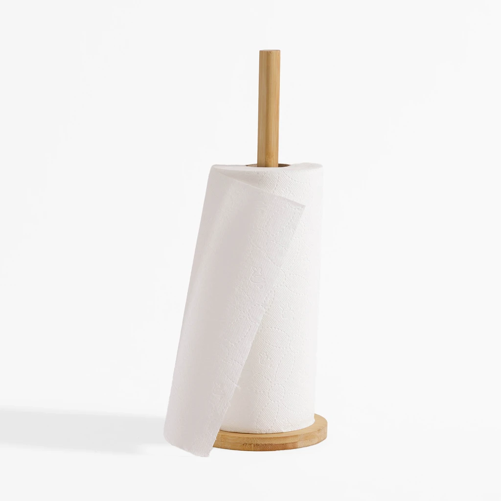 Bambusowy stojak na ręcznik papierowy