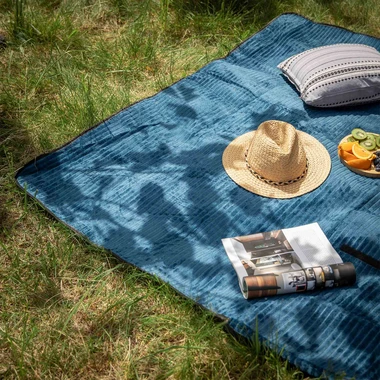 Pikniková deka modrá 150x200 cm
