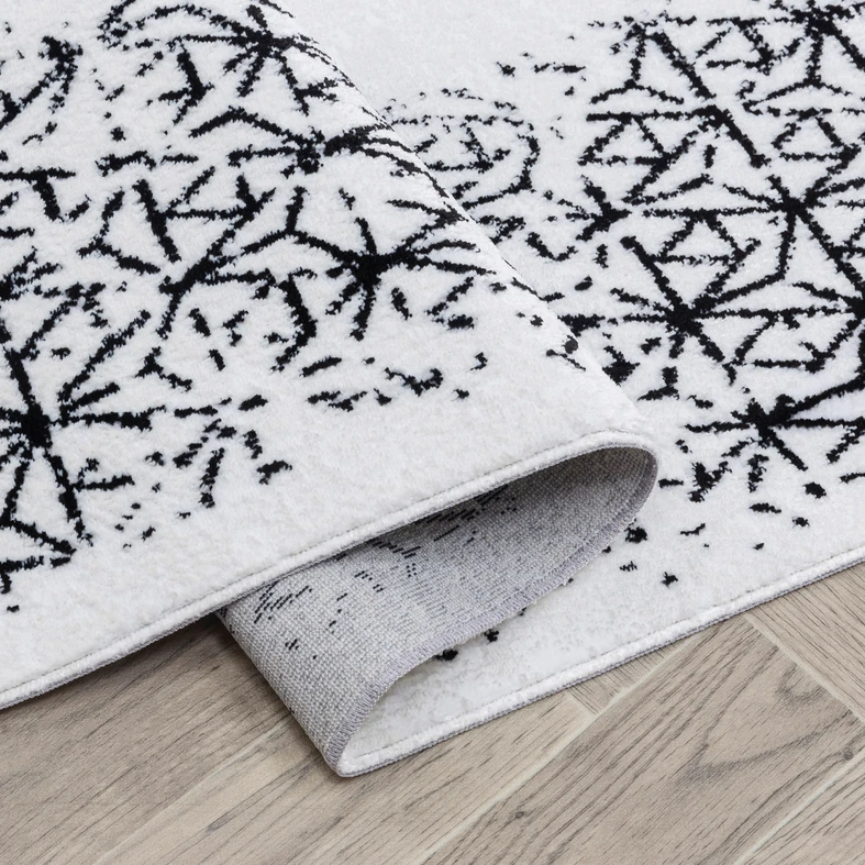 Koberec lesklý biely KASHMIR 120x170 cm