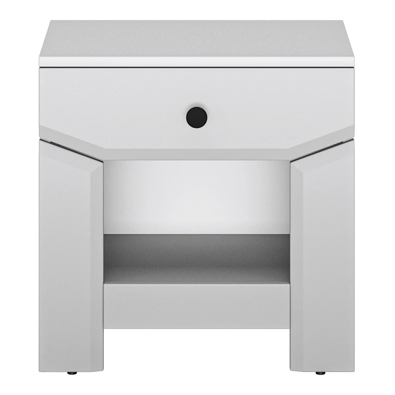 Nočný stolík biely TERNI 1S