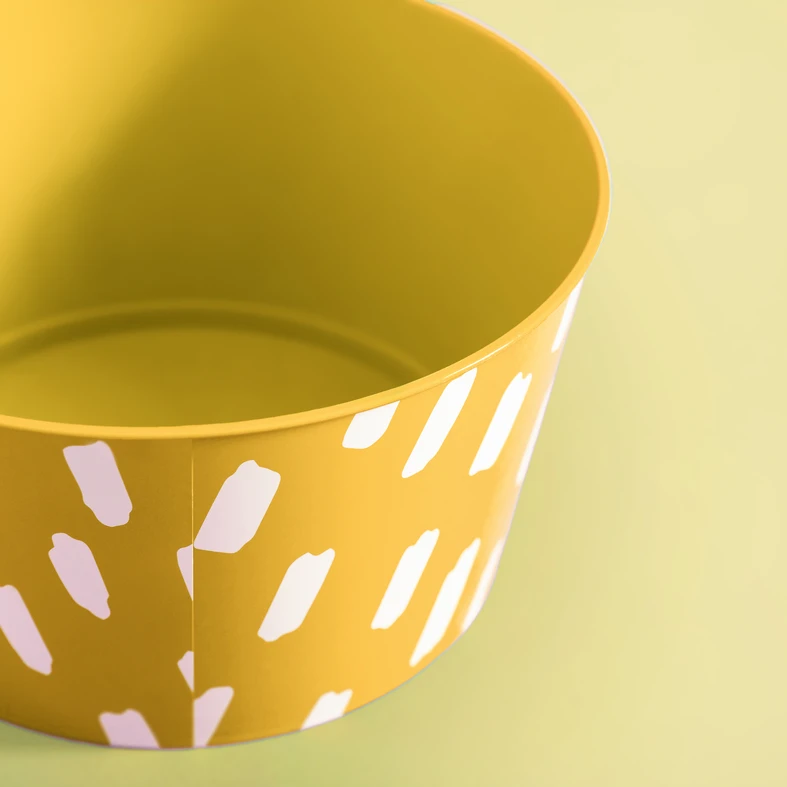 Súprava 4 plastových žltých misiek 750 ml